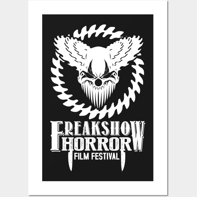 Official Freak Show Horror Logo - White Wall Art by FreakshowFilmFest